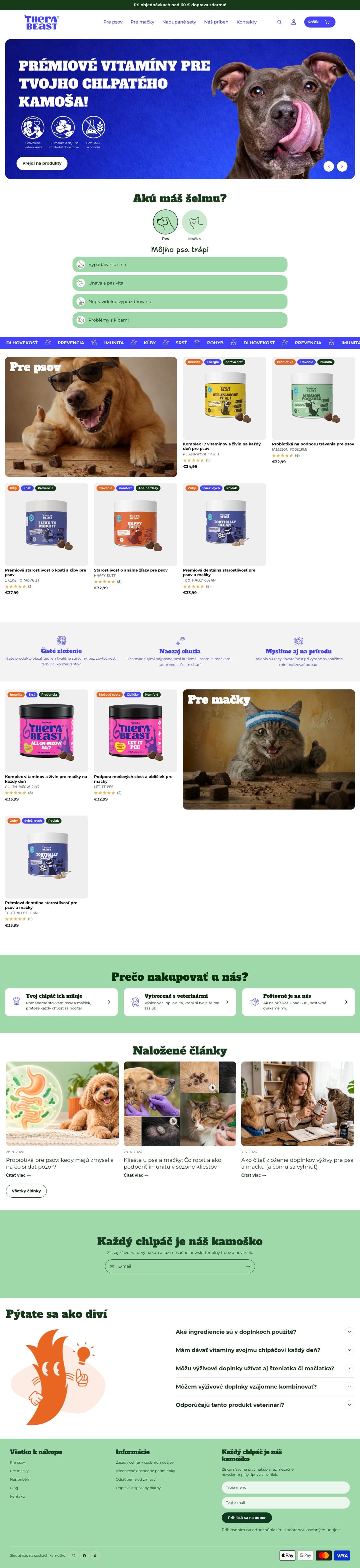 Náhled e-shopu Therabeast